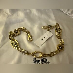 Coach Gold-Tone chain strap